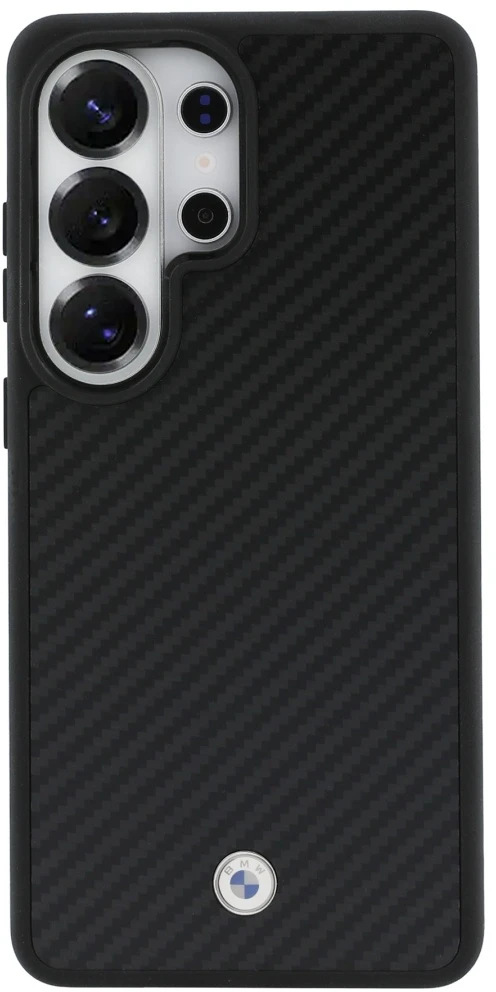 Dėklas BMW Sign Magnetic Carbon Fiber MagSafe Samsung Galaxy S26 Ultra juodos spalvos