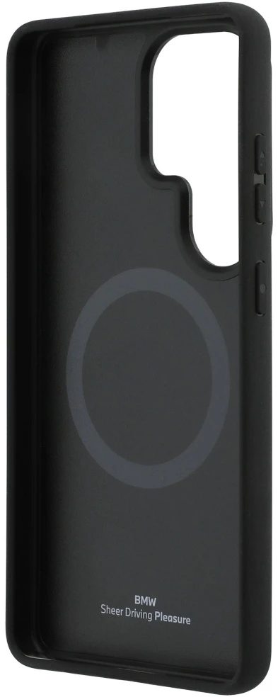 Dėklas BMW Sign Magnetic Carbon Fiber MagSafe Samsung Galaxy S26 Ultra juodos spalvos