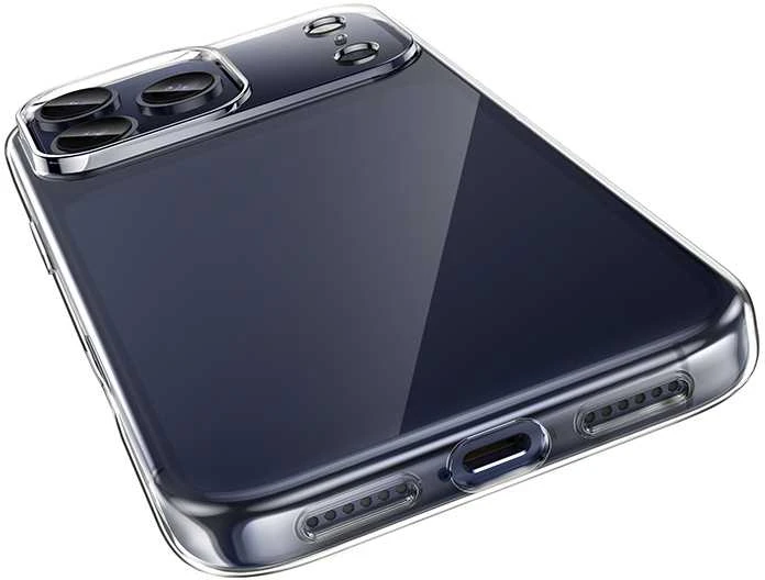„Borofone BI4 Ice“ serijos dėklas „Apple iPhone 17 Pro“, skaidrus