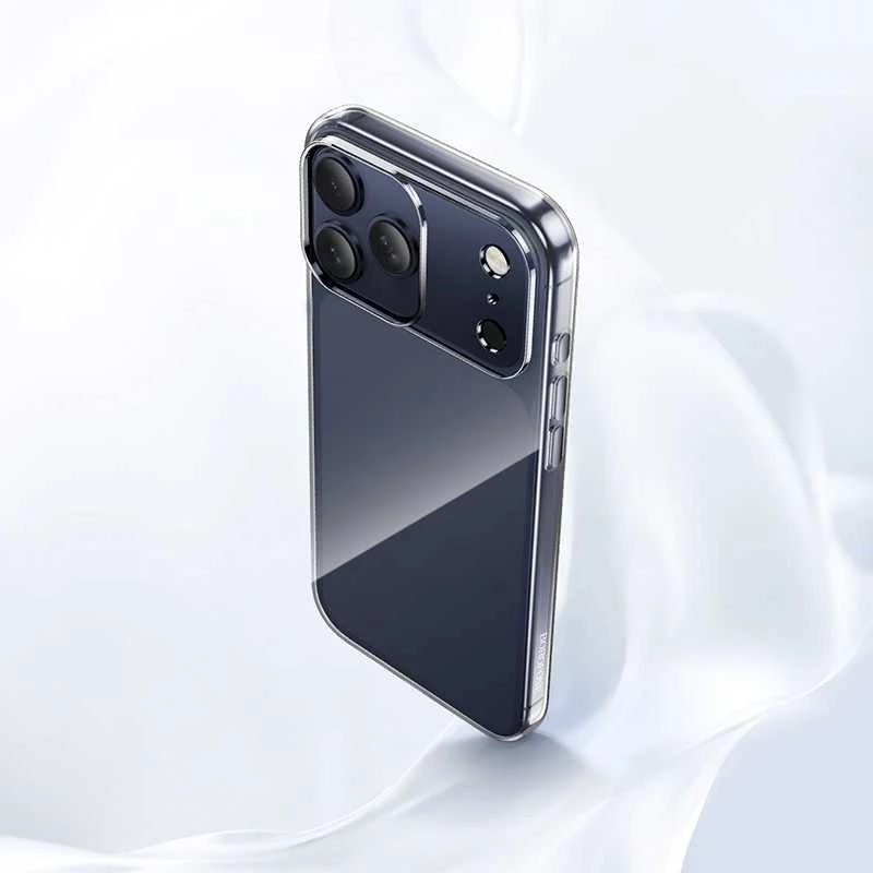 „Borofone BI4 Ice“ serijos dėklas „Apple iPhone 17 Pro Max“, skaidrus