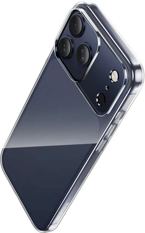 „Borofone BI4 Ice“ serijos dėklas „Apple iPhone 17 Pro Max“, skaidrus