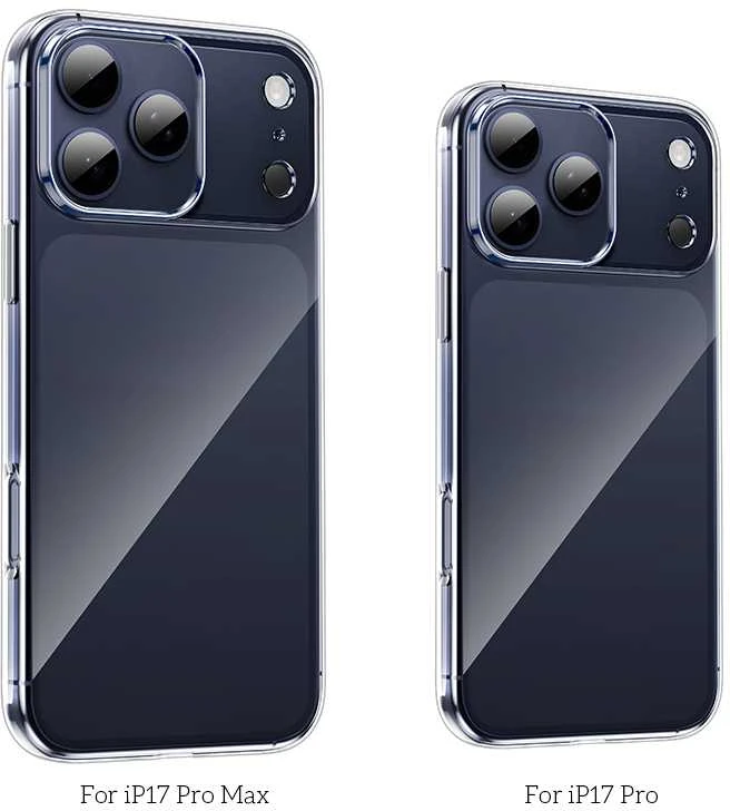 „Borofone BI4 Ice“ serijos dėklas „Apple iPhone 17 Pro Max“, skaidrus
