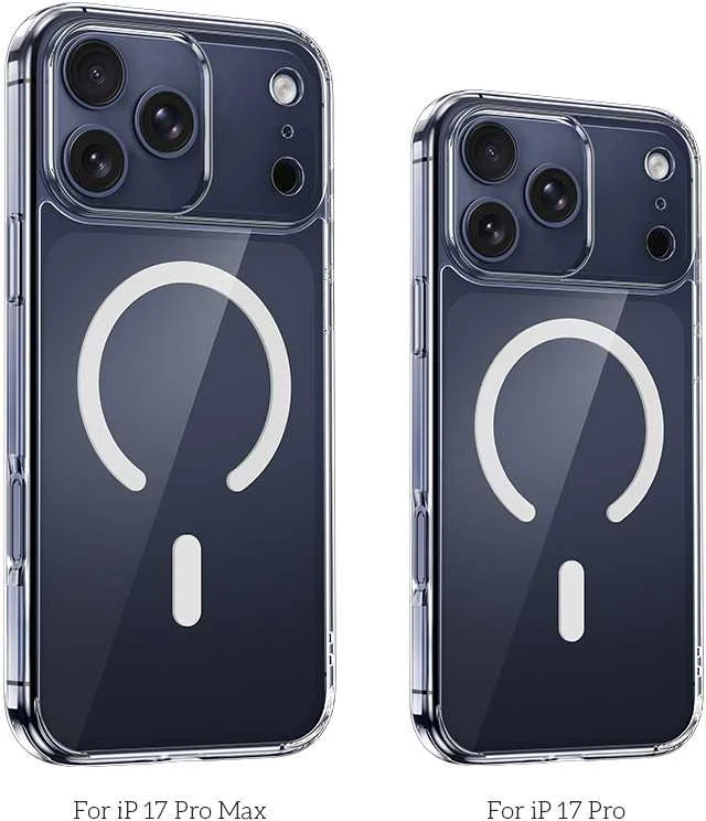 Dėklas Borofone Case BI5 Ice Shield Magnetic Apple iPhone 17 Pro Max transparent