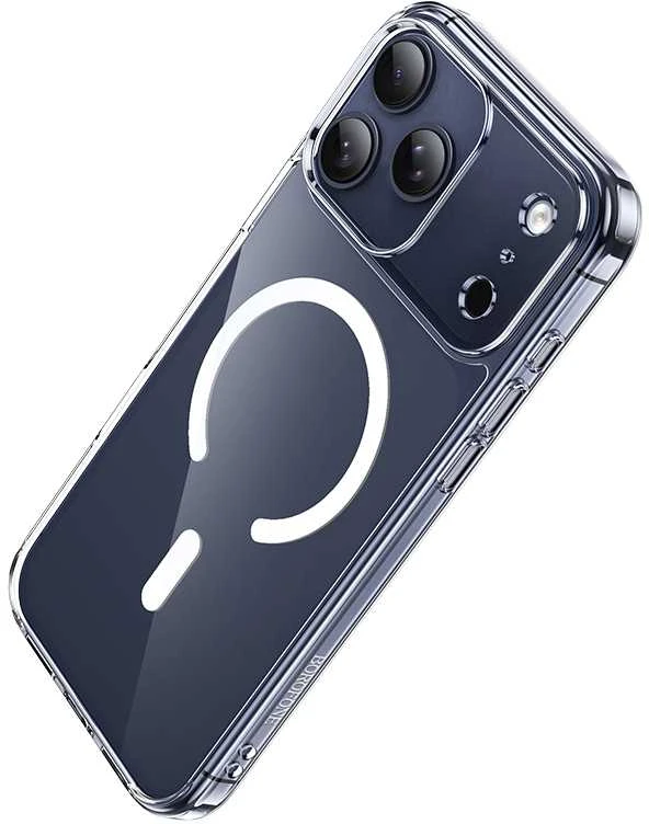 Dėklas Borofone Case BI5 Ice Shield Magnetic Apple iPhone 17 Pro Max transparent