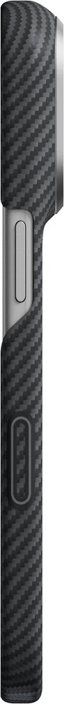 Dėklas Burga Pitaka Edge Case, Juodas/Pilkas Twill – iPhone 18/17 Pro