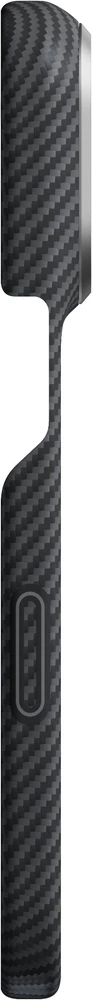 Dėklas Burga Pitaka Edge Case, Juodas/Pilkas Twill – iPhone 18/17 Pro
