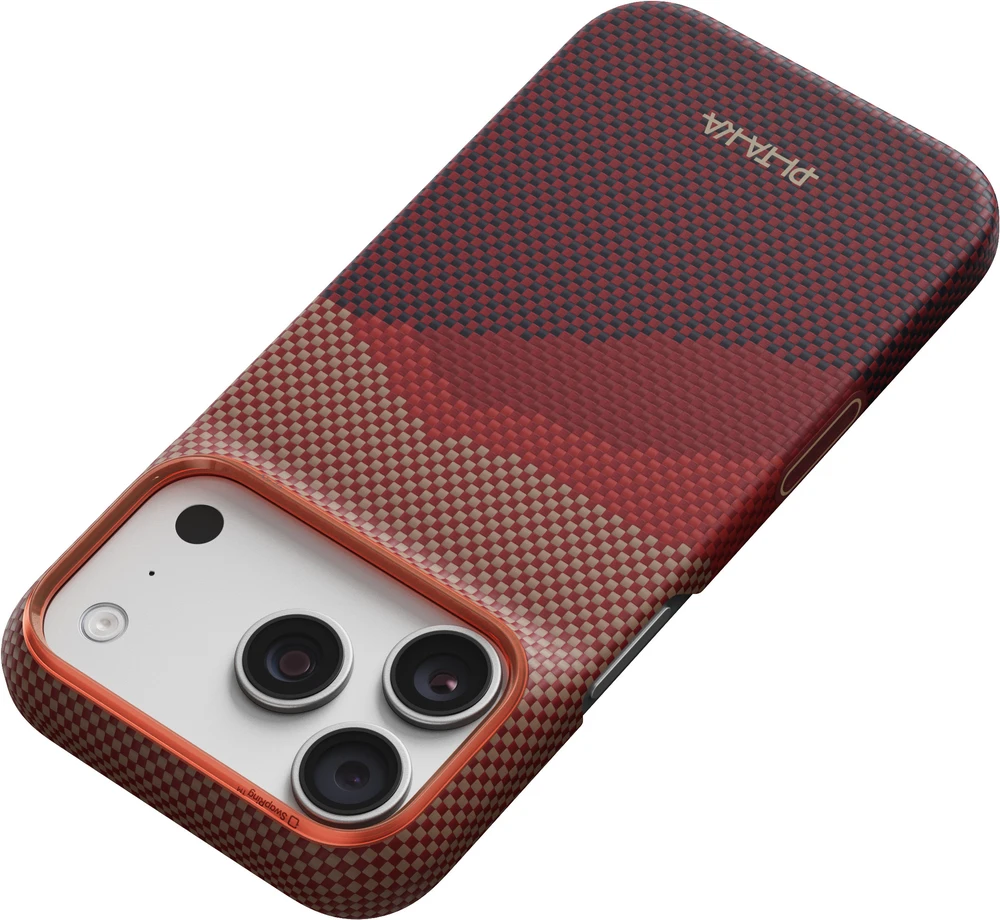 Dėklas Burga Pitaka Edge Case, Over the Horizon 2.0 (Autumn Dusk) – iPhone 18/17 Pro