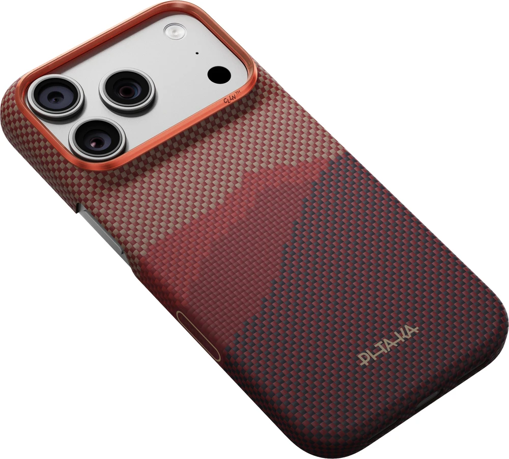 Dėklas Burga Pitaka Edge Case, Over the Horizon 2.0 (Autumn Dusk) – iPhone 18/17 Pro