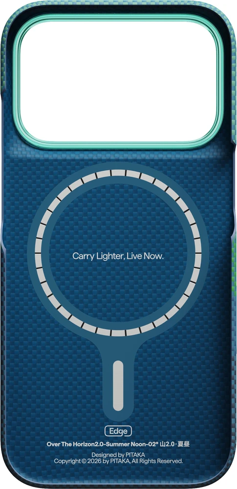 Dėklas Burga Pitaka Edge Case, Over the Horizon 2.0 (Summer Noon) – iPhone 18/17 Pro