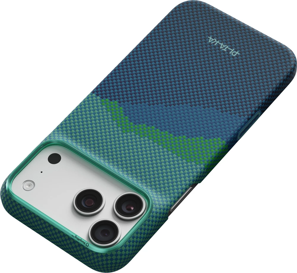 Dėklas Burga Pitaka Edge Case, Over the Horizon 2.0 (Summer Noon) – iPhone 18/17 Pro Max