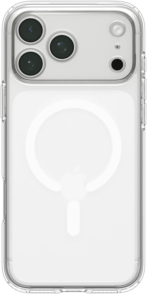 Dėklas Spigen Ultra Hybrid MagSafe, clear baltas – iPhone 18 Pro/17 Pro