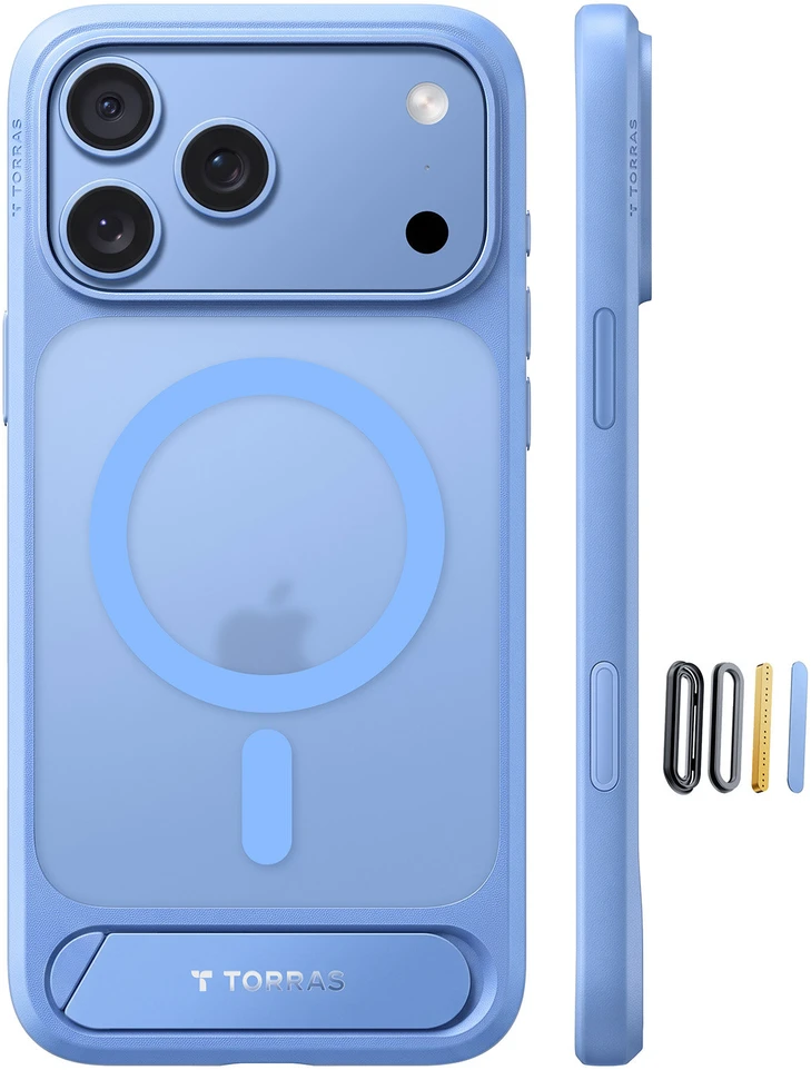 Dėklas Burga Torras Ostand L1, mėlynas – iPhone 18 Pro
