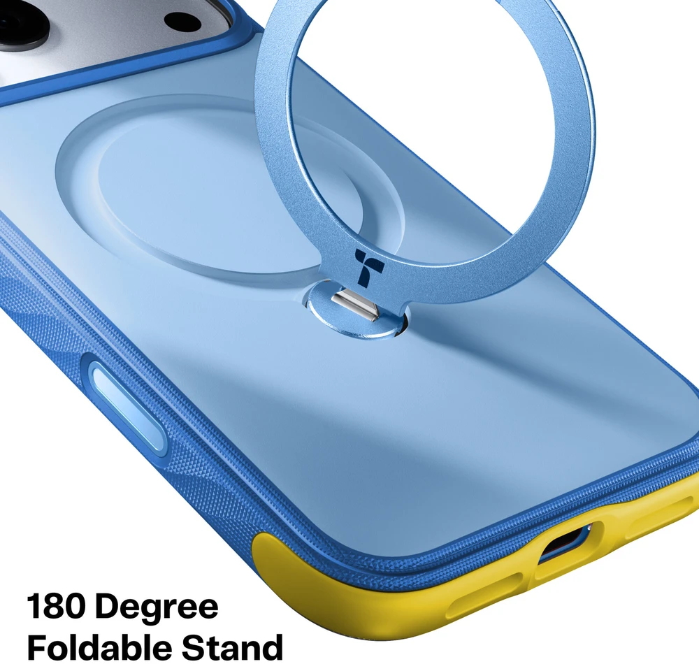 Dėklas Burga Torras Ostand Q3 Rugg, mėlynas – iPhone 18 Pro Max