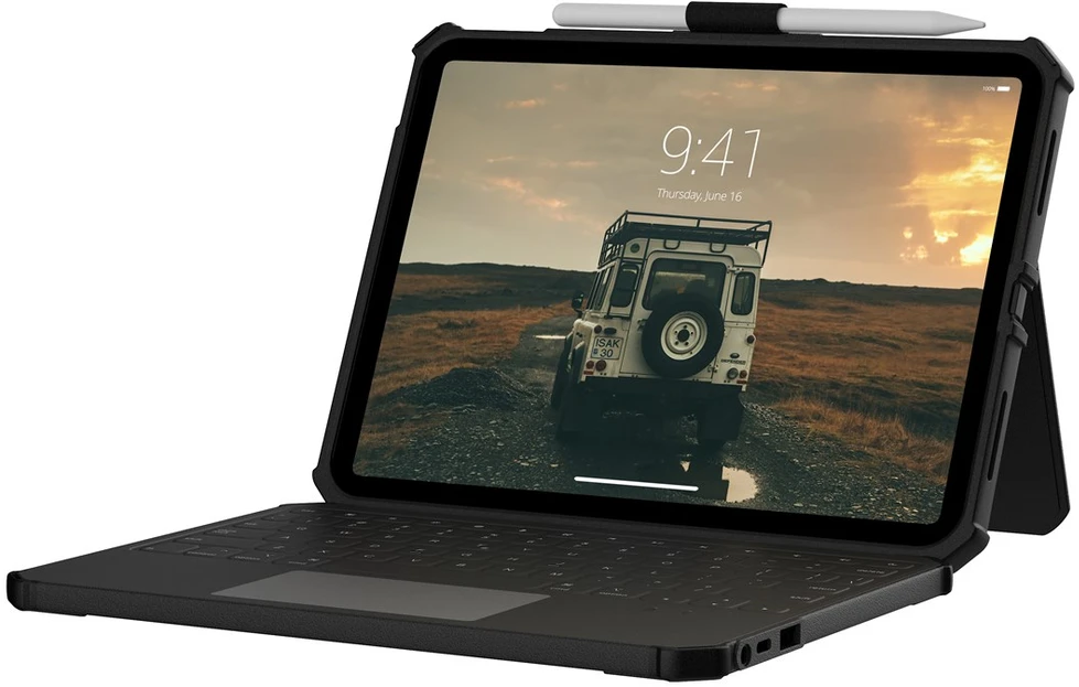 Carruzzo Urban Armor Gear 1K4009B14040 mobiliojo įrenginio klaviatūra QWERTY Anglų (JK) C tipo USB Juoda