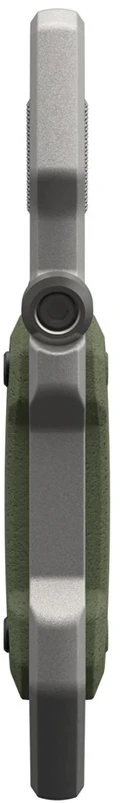 Dėklas Carruzzo Urban Armor Gear UAG Monarch AirTag karabinas, alyvuogių pilkos spalvos