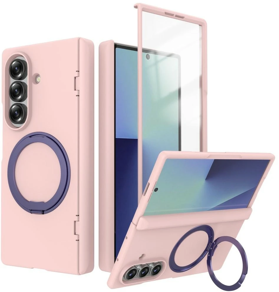 Dėklas Beline Hinge 360, skirtas Samsung Galaxy Z Fold8 Ultra, rožinis