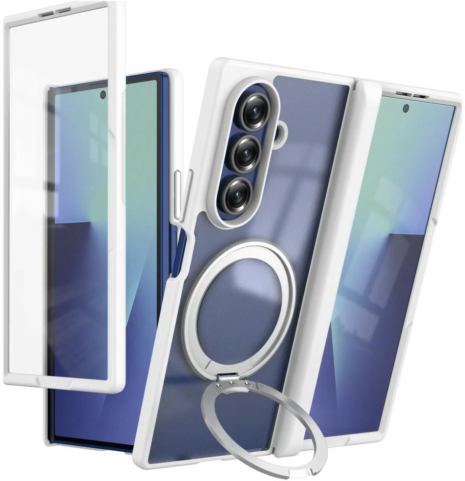 Dėklas Beline MagRing 360, skirtas Samsung Galaxy Fold8 Ultra, baltas