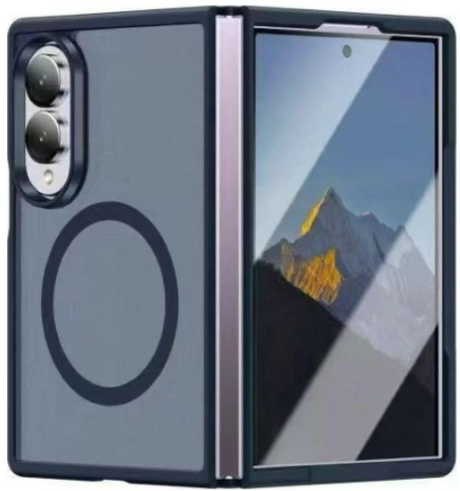 Dėklas Beline Soft Touch, skirtas Samsung Galaxy Z Fold8, tamsiai mėlynas