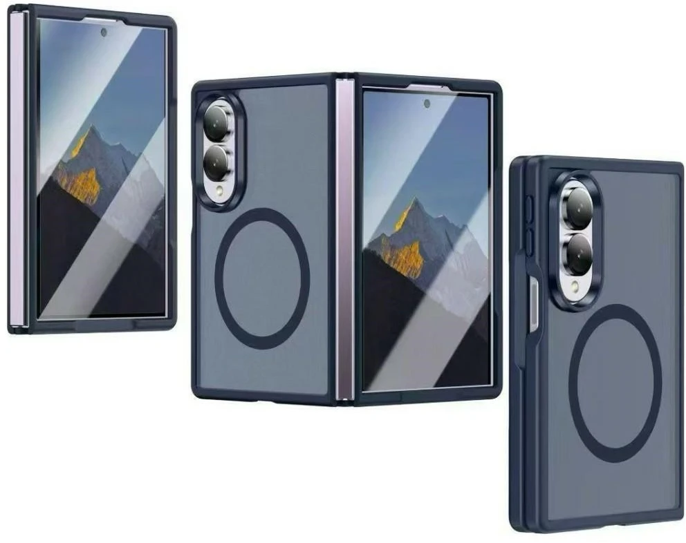 Dėklas Beline Soft Touch, skirtas Samsung Galaxy Z Fold8, tamsiai mėlynas