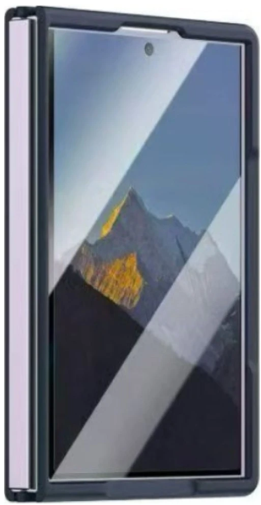 Dėklas Beline Soft Touch, skirtas Samsung Galaxy Z Fold8, tamsiai mėlynas