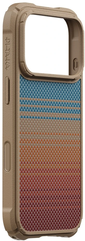 Dėklas PITAKA Cairn Case California Dream 01, skirtas iPhone 18 Pro / 17 Pro, saulėlydžio spalvos