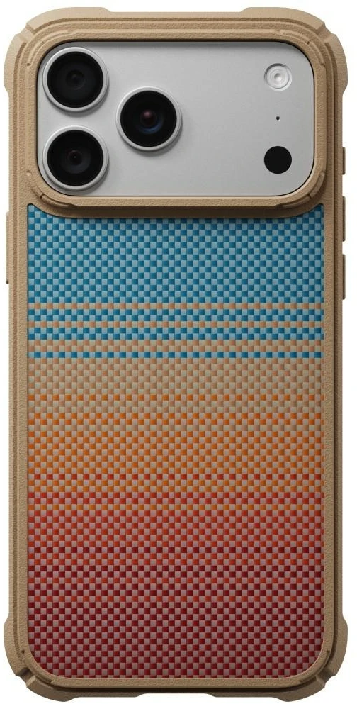 Dėklas PITAKA Cairn Case California Dream 01, skirtas iPhone 18 Pro Max / 17 Pro Max, sunset