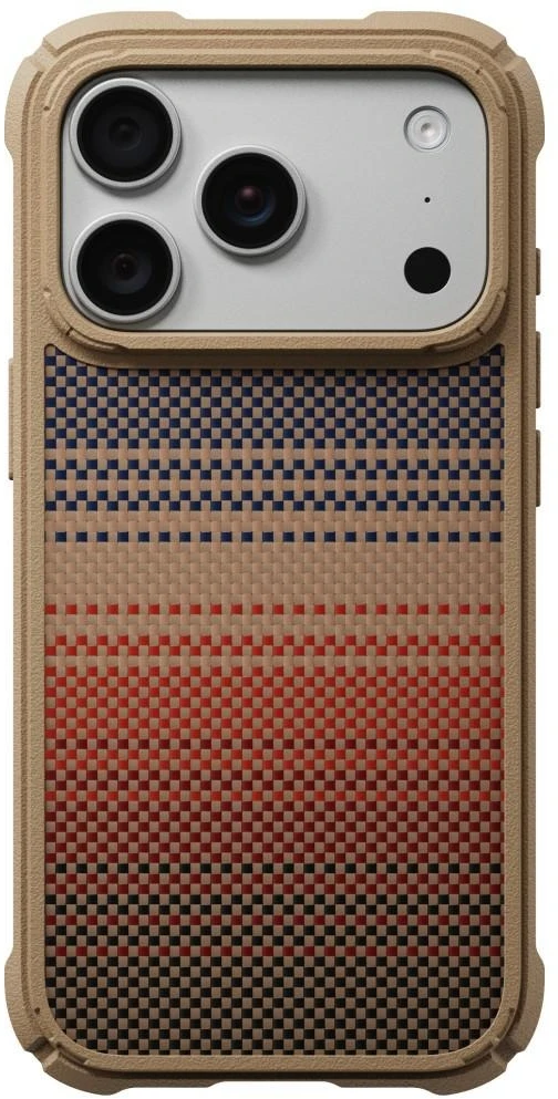 Dėklas PITAKA Cairn Case, skirtas iPhone 18 Pro / 17 Pro, sunset