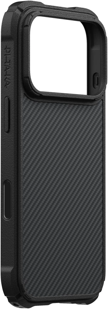 Dėklas PITAKA Cairn Case, skirtas iPhone 18 Pro / 17 Pro, juodas pilkas