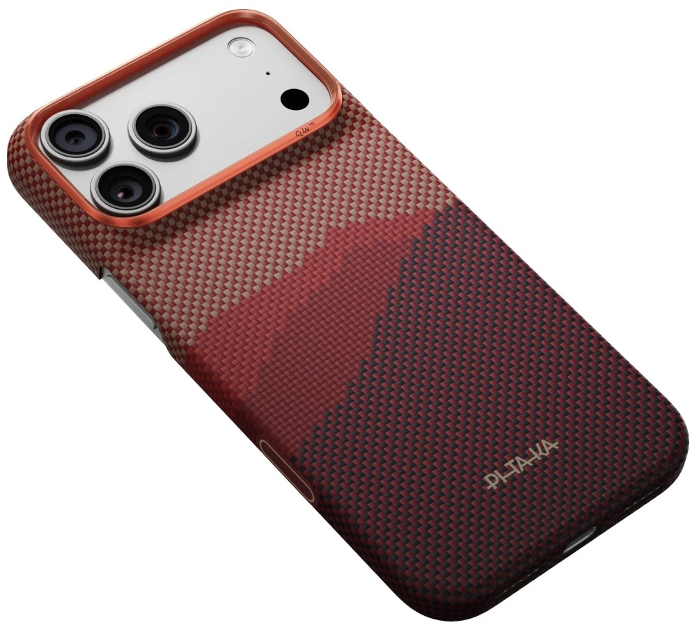 Dėklas PITAKA Edge Case Over the Horizon MagSafe, skirtas iPhone 18 Pro Max / 17 Pro Max, autumn dusk