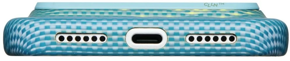 Dėklas PITAKA Edge MagSafe dėklas, skirtas iPhone 18 Pro Max / 17 Pro Max, lucid mėlynas