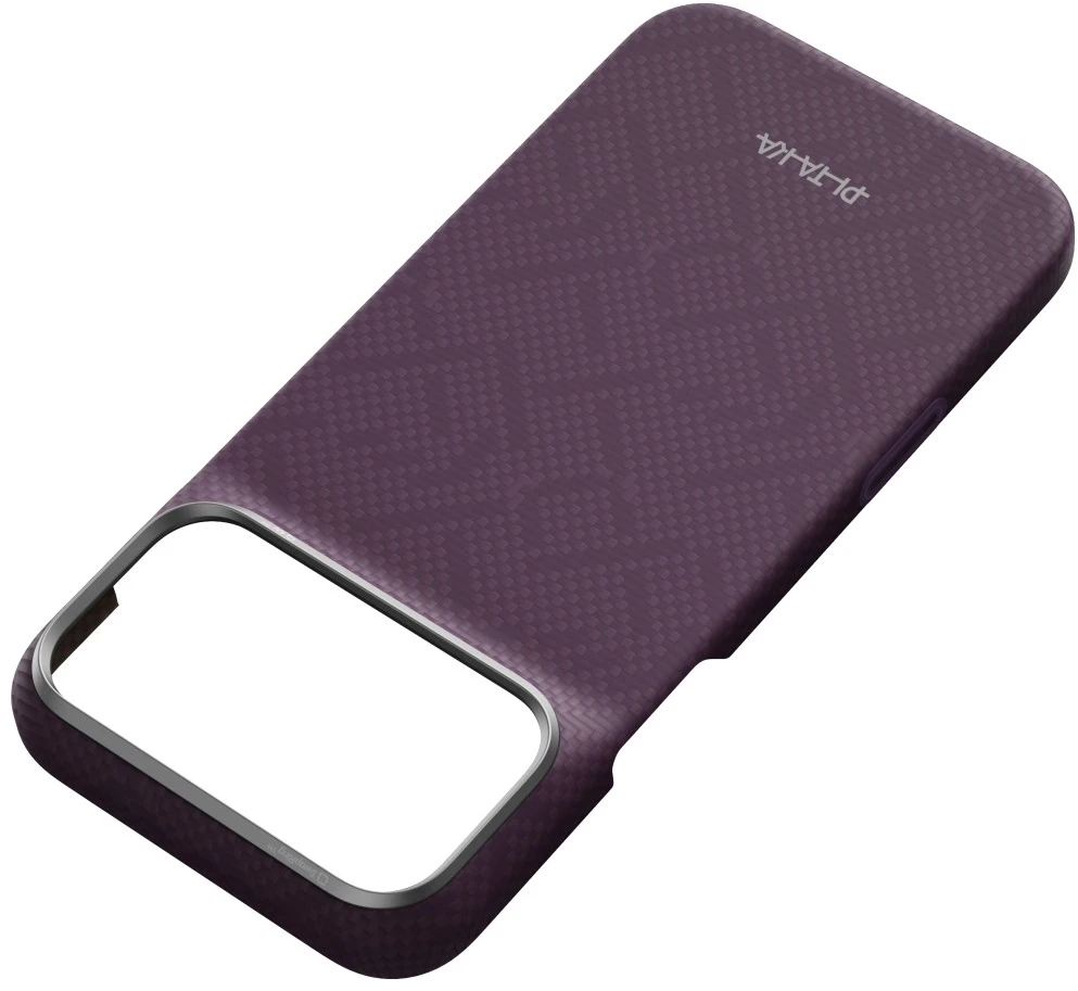 Dėklas PITAKA Edge PTK Weaving-Charoite MagSafe, skirtas iPhone 18 Pro Max / 17 Pro Max, violetinis