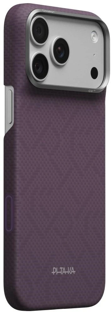 Dėklas PITAKA Edge PTK Weaving-Charoite MagSafe, skirtas iPhone 18 Pro Max / 17 Pro Max, violetinis