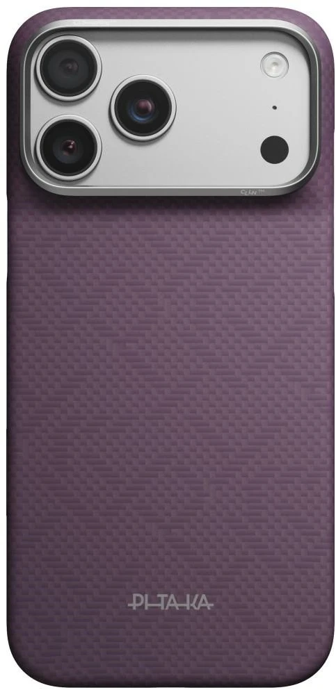 Dėklas PITAKA Edge PTK Weaving-Charoite MagSafe, skirtas iPhone 18 Pro Max / 17 Pro Max, violetinis