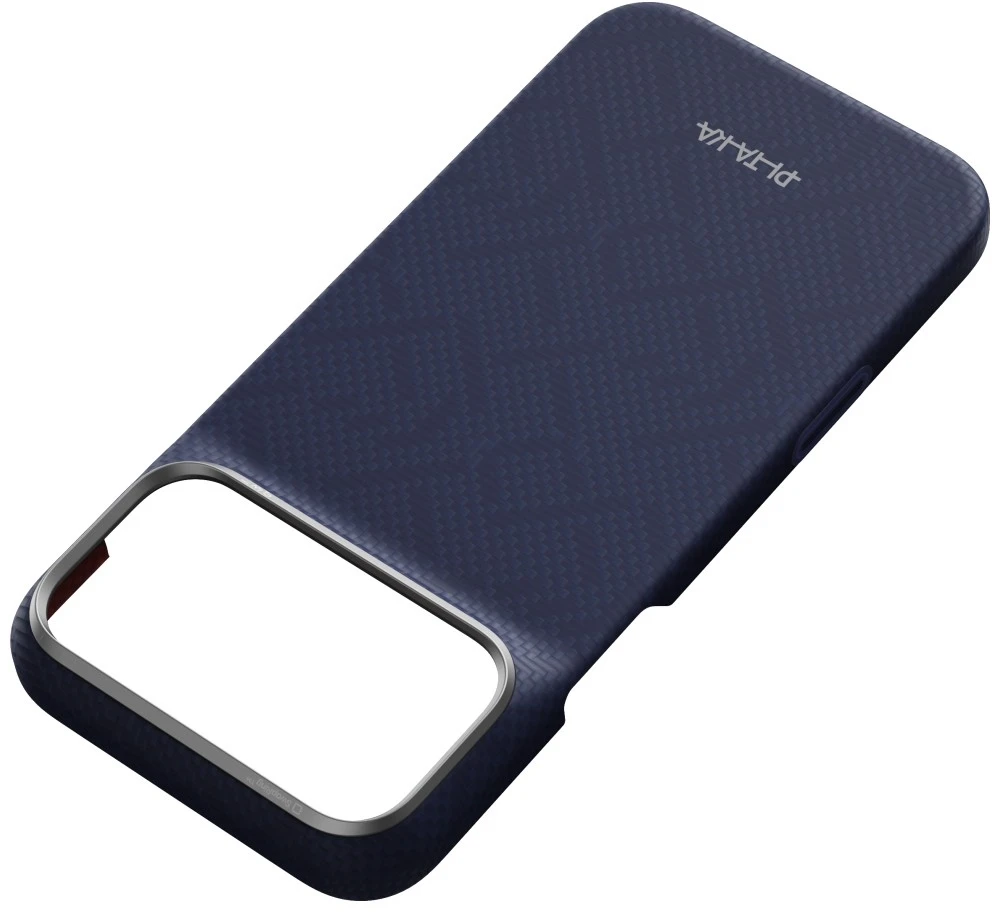 Dėklas PITAKA Edge PTK Weaving-Sapphire MagSafe, skirtas iPhone 18 Pro Max / 17 Pro Max, mėlynas