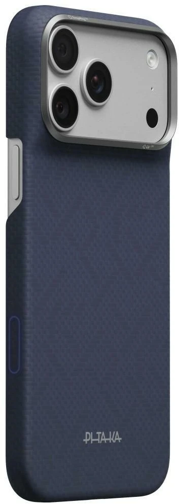 Dėklas PITAKA Edge PTK Weaving-Sapphire MagSafe, skirtas iPhone 18 Pro Max / 17 Pro Max, mėlynas