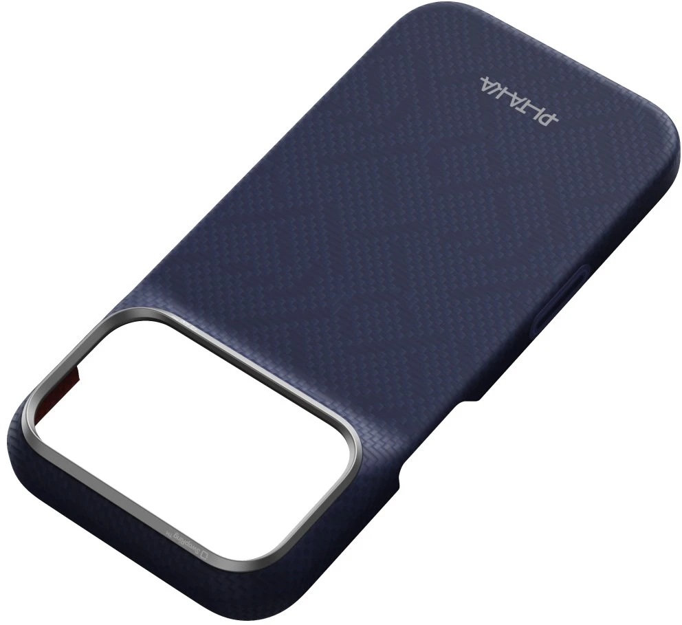 Dėklas PITAKA Edge PTK Weaving-Sapphire MagSafe, skirtas iPhone 18 Pro / 17 Pro, mėlynas
