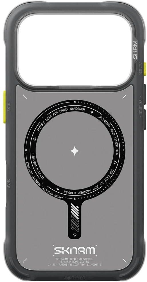 Dėklas Skinarma Avion MagSafe, skirtas iPhone 18 Pro / 17 Pro, juodas