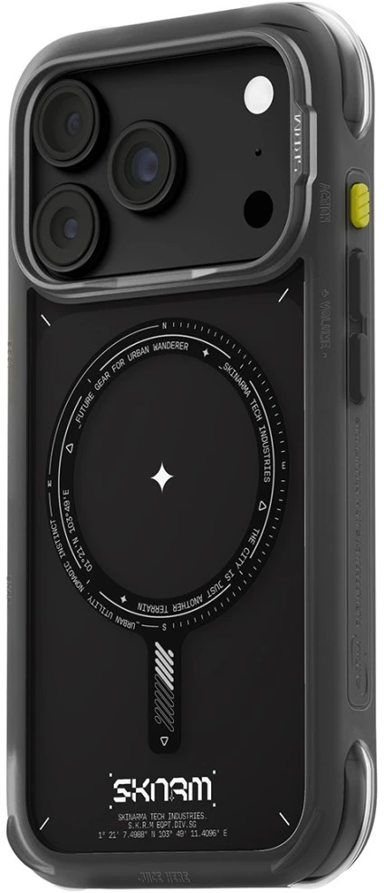 Dėklas Skinarma Avion MagSafe, skirtas iPhone 18 Pro / 17 Pro, juodas
