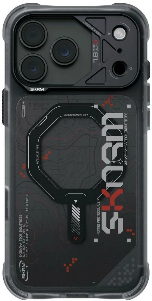 Dėklas Skinarma Sonar MagSafe, skirtas iPhone 18 Pro Max / 17 Pro Max, juodas