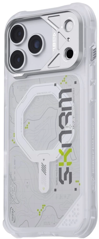 Dėklas Skinarma Sonar MagSafe, skirtas iPhone 18 Pro Max / 17 Pro Max, baltas