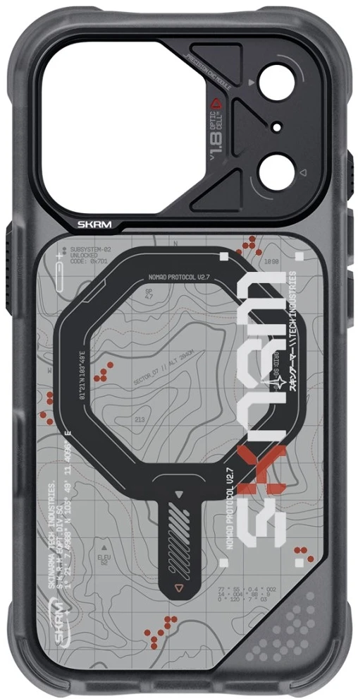 Dėklas Skinarma Sonar MagSafe, skirtas iPhone 18 Pro / 17 Pro, juodas