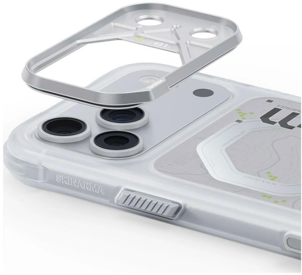 Dėklas Skinarma Sonar MagSafe, skirtas iPhone 18 Pro Max / 17 Pro Max, baltas