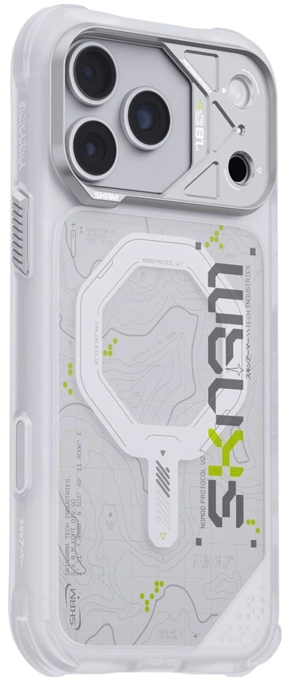 Dėklas Skinarma Sonar MagSafe, skirtas iPhone 18 Pro Max / 17 Pro Max, baltas