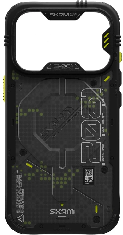 Dėklas Skinarma Vigor XE MagSafe, skirtas iPhone 18 Pro / 17 Pro, pilkas