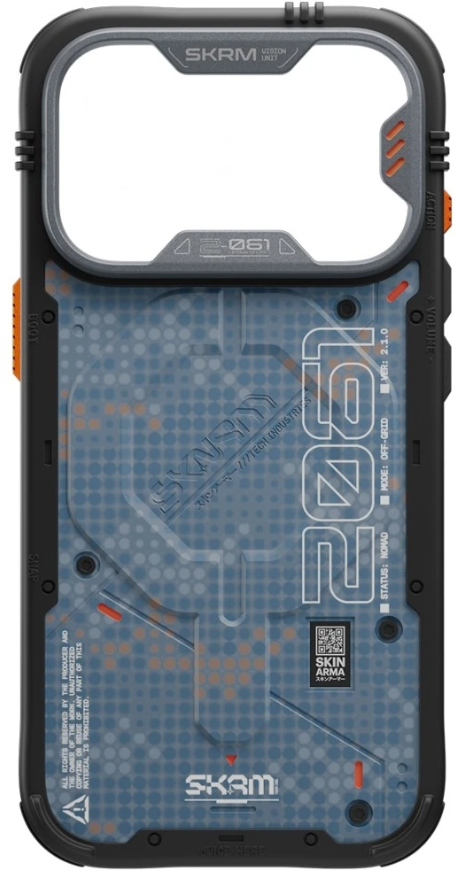 Dėklas Skinarma Vigor XE MagSafe, skirtas iPhone 18 Pro / 17 Pro, mėlynas