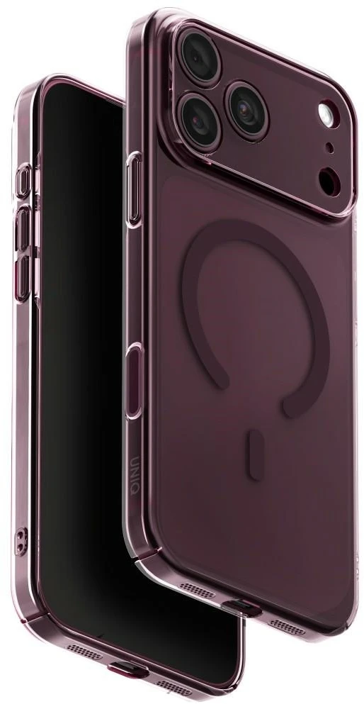 Dėklas UNIQ Airsuit, skirtas iPhone 18 Pro Max / 17 Pro Max, su Magclick įkrovimu, bordo spalvos