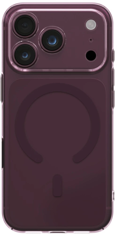 Dėklas UNIQ Airsuit, skirtas iPhone 18 Pro / 17 Pro, su Magclick įkrovimu, bordo spalvos