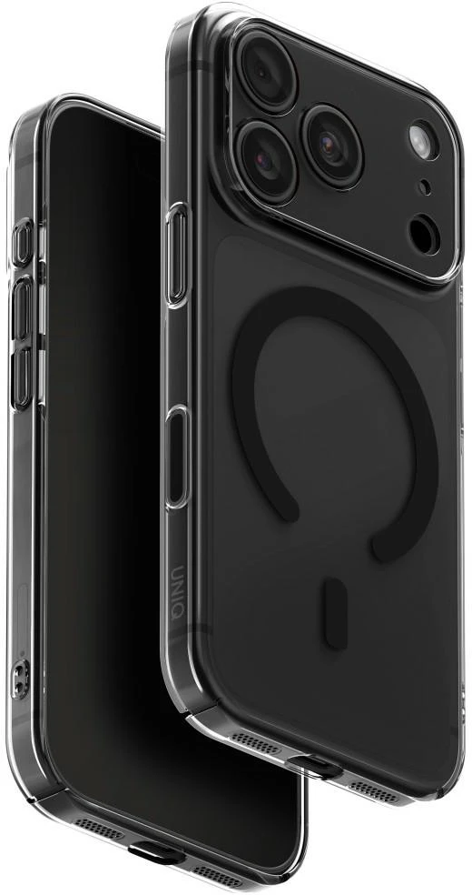 Dėklas UNIQ Airsuit, skirtas iPhone 18 Pro / 17 Pro, su MagClick įkrovimu, juodas