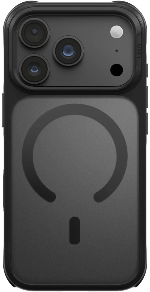 Dėklas UNIQ Veren, skirtas iPhone 18 Pro / 17 Pro, su Magclick įkrovimu, juodas