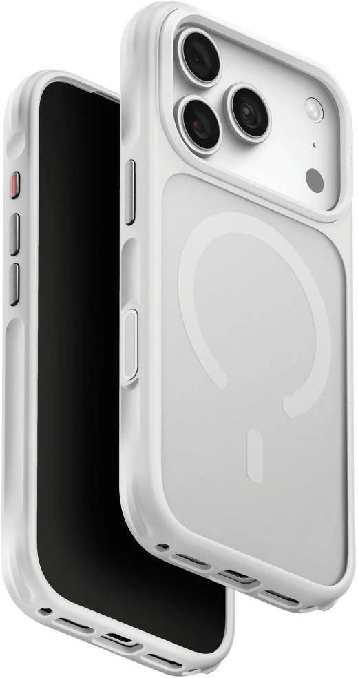 Dėklas UNIQ Veren, skirtas iPhone 18 Pro / 17 Pro, su Magclick įkrovimu, chalk frost spalvos